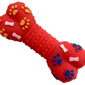 Soft Dog Bone Chew Toy in Red Color